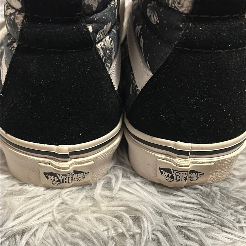Vans Women's Black Floral High-Top Sneakers - Picture 8 of 10